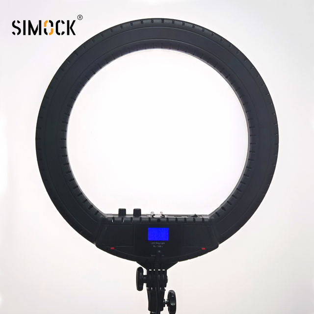 Simock Professional 18 Inch Ring Fill Light with Stand Bi Color 210cm Tripod Makeup Selfie Video Live Stream