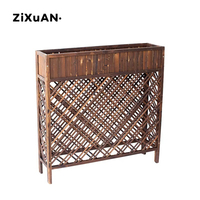 Support de lit de jardin en bois de sapin massif, boîte de plantation de fleurs, boîte de pot d'intérieur, cadre de grilles, boîte de plantation, porte décorative