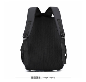 Sac à dos scolaire étanche à la mode pour adolescents motif géométrique polyester fermeture éclair 14 pouces sac à dos souple - Product Image 5