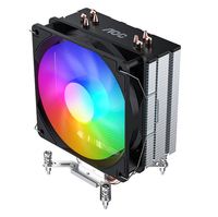 Ventilateur de refroidissement CPU pour processeur Intel 9-13e génération avec 4 tubes en cuivre, diamètre 12 cm, RGB 1200 tr/min