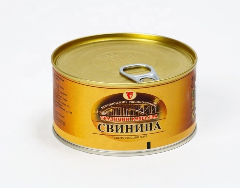 Лучшая цена, высокое качество, оптовая продажа, русское консервированное мясо свинины, консервированное мясное мясо от производителя