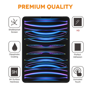 Protector de Pantalla de Vidrio Templado 9H para iPad Pro de <span class=keywords><strong>11</strong></span> Pulgadas, Antiarañazos, a Prueba de Explosiones, Película de Vidrio Transparente para iPad Pro - Product Image 6