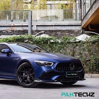Kit carrosserie de pare-chocs avant de style PK pour Mercedes Benz AMG GT50, lèvre avant en fibre de carbone sèche améliorée