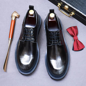 Chaussures en cuir véritable pour hommes, style nouveau, à lacets, grandes tailles, décontractées et habillées, pour tenue décontractée ou professionnelle. - Product Image 4