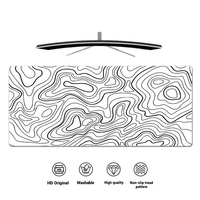 Tapis de souris XXL surdimensionné personnalisé, écologique, en caoutchouc imperméable, en stock pour le bureau et les jeux
