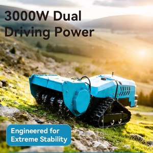 เครื่องตัดหญ้าแบบสายพานลำเลียงไฟฟ้า 72V พลังงานใหม่ สำหรับงานหนัก ควบคุมด้วยรีโมท แบตเตอรี่ CATL 17kWh ใช้งานได้ 6 ชั่วโมง เหมาะสำหรับงานเทศบาลที่ยั่งยืน - Product Image 3