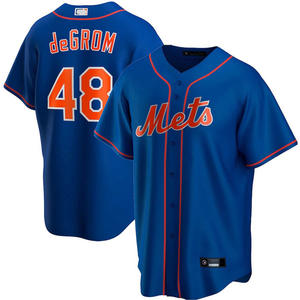 Camiseta de béisbol de los Mets de Nueva York para hombre, uniforme blanco de secado rápido 48 deGROM - Product Image 2
