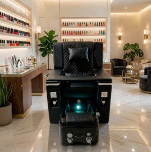 Sillón de Masaje Eléctrico Reclinable de Lujo Personalizado para Spa de Pies, Salón de Uñas, con Respaldo Ajustable y Sistema de Chorro sin Tuberías para Manicura - Product Image 1