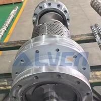 Vis et cylindre bimétalliques pour machine de recyclage de plastique, extrudeuse, sécheuse