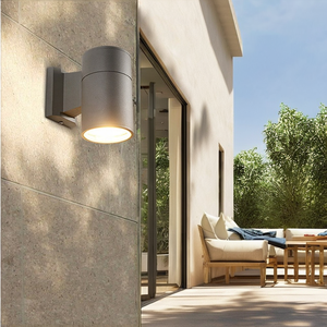 Lámpara de Pared Vintage de Estilo Americano, Carcasa de Aluminio en Gris, Negro y Blanco, LED, Exterior, Impermeable, E27 Europeo - Product Image 2