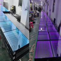 Nouvelle piste de danse LED 3D haute luminosité avec couleurs RGBW, antidérapante, portable, pour discothèque, DJ, scène, bar, boîte de nuit