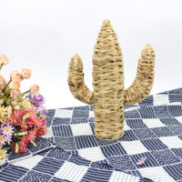 Décoration créative pour la maison, ornement spécial en jacinthe d'eau, Cactus, Sculpture, objet de décoration
