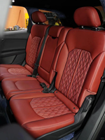 Verbesserte Rote Leder-Elektrositze für Audi Maßgefertigtes Gestepptes Muster Ergonomische Autositze