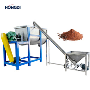 Mezclador de cinta en forma de U con soporte de acero al carbono y 1 tornillo transportador, sistema industrial de mezcla de polvo para fábrica de mortero seco - Product Image 2