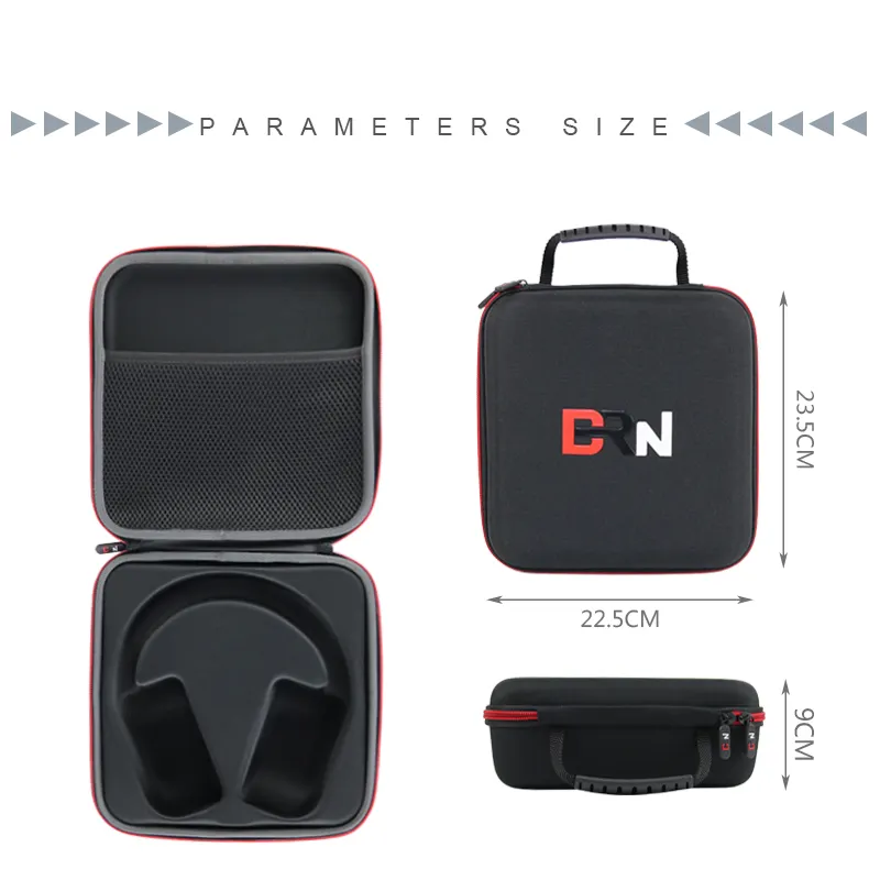Benutzer definierte große kabellose Kopfhörer-Trage tasche Travel Portable Game Head Set Organizer EVA Tray Kopfhörer hülle