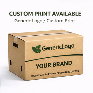 Cajas de Cartón Corrugado para Envasado de Productos Frescos, Cartón Ventilado para Envío de Alimentos con Orificios para Asas, Impresión de Tamaño Personalizado - Product Image 4
