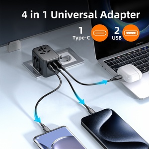 Worldplug Travel Power Chargers Adaptadores Worldwide International Universal Plug Adapter para EU US UK AU - Product Image 2