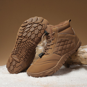 Botas de Nieve Unisex con Forro Polar Grueso, Impermeables, Cálidas, Antideslizantes, para Senderismo, Trekking, Camping, con Cordones Delanteros y Tacón Bajo - Product Image 4