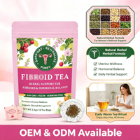 Tisane aux herbes OEM Fi*broid pour la santé utérine féminine, l'équilibre hormonal, le soulagement des douleurs pelviennes et des saignements abondants, soutien au bien-être féminin