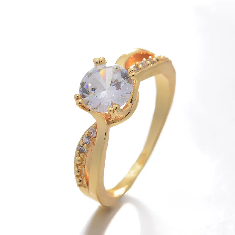 Gold Color Copper Rings For Women Men Dubai Gold Color Ring Arab Nigeria Rings Wedding Designer Flower Jewelry
