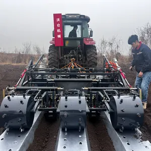 Agriculture one two three rows ridger soil bed former machine for tractor mounted plastic mulch layer machine