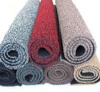 Pied d'entrée antibactérien facile à nettoyer grattoir à chaussures conception de bobine PVC rouleau tapis/PVC boucle nouilles porte coussin spaghetti tapis