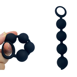 Set de Bolas Anales de Silicona con Bolas Graduadas y Barra en T Flexible para una Sensación Progresiva, Fácil de Limpiar, Tapón Anal Seguro para <span class=keywords><strong>el</strong></span> Cuerpo - Product Image 6