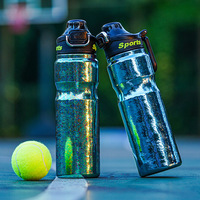 Bouteille d'eau portable en titane pur et PP, élégante, compatible voiture, double usage, pour sports de plein air, cyclisme et étudiants