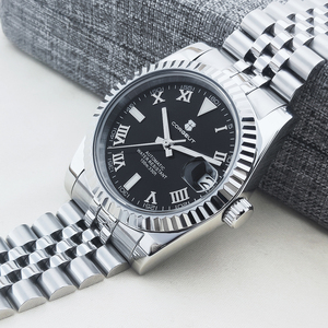 Chất Lượng Cao Corgeut Nhà Máy Ngày Chỉ 36Mm 39Mm Sapphire Sáng Diver Tự Động Nh35 Phong Trào Sang Trọng Người Đàn Ông Đồng Hồ Cơ Khí - Product Image 5