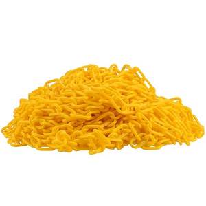 Valla de eslabones de cadena soldada de plástico colorido, barrera de seguridad lisa, ligera, de alta calidad, protegida contra rayos UV, larga vida útil para - Product Image 4