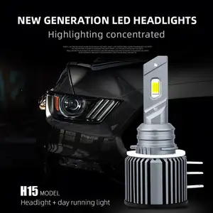 HAIZG High power car led headlight 72W 8000lm F2 led headlight car head lamp h4 h7 9005 h11 h10 h8 h13 auto led light bulb