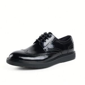Chaussures en cuir véritable faites à la main de haute qualité pour hommes, chaussures décontractées à la mode pour hommes, chaussures habillées de style Oxford pour hommes - Product Image 3
