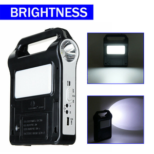 Portable 6V Rechargeable Panneau Solaire Système De Générateur De Stockage D'énergie Chargeur USB Avec Lampe Éclairage Maison Système D'énergie Solaire Kit - Product Image 5
