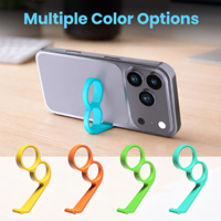 Support de téléphone ergonomique flexible pour doigt, fixation à ventouse, sangle de maintien pour le petit doigt/le phalange, poignée confortable anti-stress