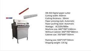 High Quality New Style DB-450 Digital Control High-precision Electric Paper Cutter Machine 2023