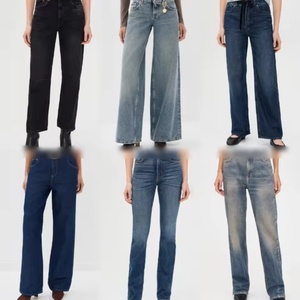 Jeans de Mezclilla de Algodón al por Mayor para Hombre y Mujer, Lote Mixto de Alta Calidad con Estilos Baggy y Cargo - Product Image 3