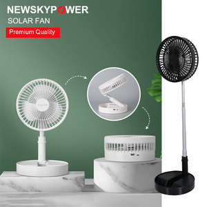 Energy Saving Powered Mini Portable Solar Exhaust Fan Brushless Motor for Commercial Home Office <b>Table</b> Fan MJ- - Product Image 2