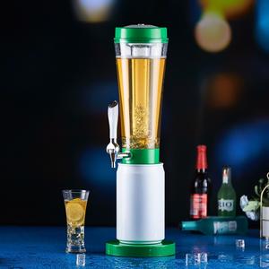 Dispensador <span class=keywords><strong>de</strong></span> bebidas <span class=keywords><strong>de</strong></span> plástico <span class=keywords><strong>de</strong></span> 3L <span class=keywords><strong>con</strong></span> logotipo personalizado, luces LED, tubos <span class=keywords><strong>de</strong></span> hielo para Bar, restaurante, barriles <span class=keywords><strong>de</strong></span> vino artesanales <span class=keywords><strong>con</strong></span> base <span class=keywords><strong>de</strong></span> lata duradera - Product Image 6