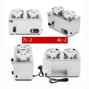 XEOLEO Bain-marie commercial à 2 bacs, chauffe-plats électrique, table à vapeur en acier inoxydable pour la cuisine, équipement de restauration - Product Image 2