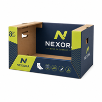 Boîte de présentation en carton pour vêtements de sport, chaussettes, sous-vêtements, accessoires, pour la vente au détail, le merchandising et les promotions