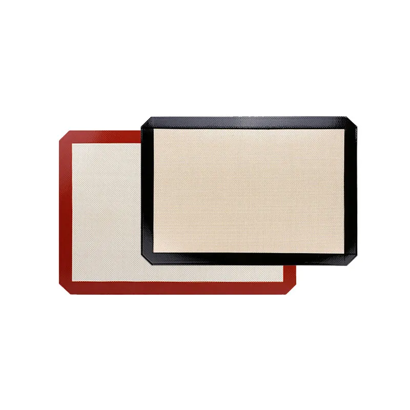 Customized Non-stick silicone coated glass fiber baking mat baking sheet liner Kneading pad