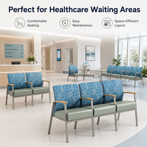 Divano per Sala d'Attesa Clinica Medica in Offerta Speciale, Arredamento Moderno per Salone di Bellezza, Reception Ospedaliera, Sala d'Attesa Pubblica, Arredamento per Lobby - Product Image 4