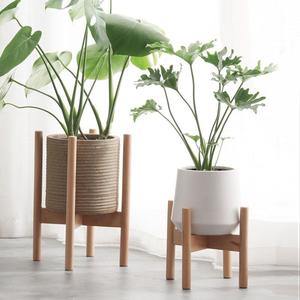 Venta caliente acabado esmaltado madera y <span class=keywords><strong>maceta</strong></span> de bambú soporte para <span class=keywords><strong>maceta</strong></span> para decoración del hogar con flores artificiales - Product Image 5