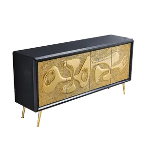 wholesale stainless steel frame design modern luxury french style gold console table