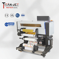 Nouvelle fabrication OEM ODM, impression d'autocollants en rouleau 2 en 1, film de laminage, imprimante UV DTF A2, encre UV, tête Epson, automatique, Titanjet