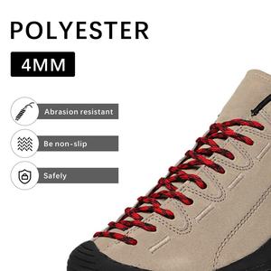 Lacets de chaussures ronds en forme de vague antidérapants et résistants pour bottes de randonnée, chaussures de randonnée en plein air, lacets de baskets durables personnalisés - Product Image 2