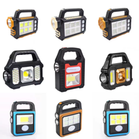 Lampe torche à main extérieure super lumineuse Usb Rechargeable Cob main lampe de secours lampe LED lampe de poche solaire multifonctionnelle