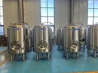 Cuves à bière Brite (BBT) - Équipement de fermentation sous pression à haute productivité contrôlé par PLC, capacité 5000L, avec pompe et moteur