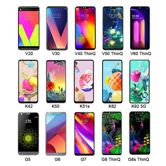 Mobile Phone Lcd Manufacturer Smartphone Touch Lcd Screen Replacement for LG LCD for LG Series V10 V20 V30 V35 V40 V50 V50S V60