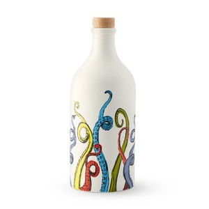 Bouteille d'huile d'olive en acier inoxydable, distributeur de vinaigre avec bouchon de liège, Vase décoratif de Style italien - Product Image 3